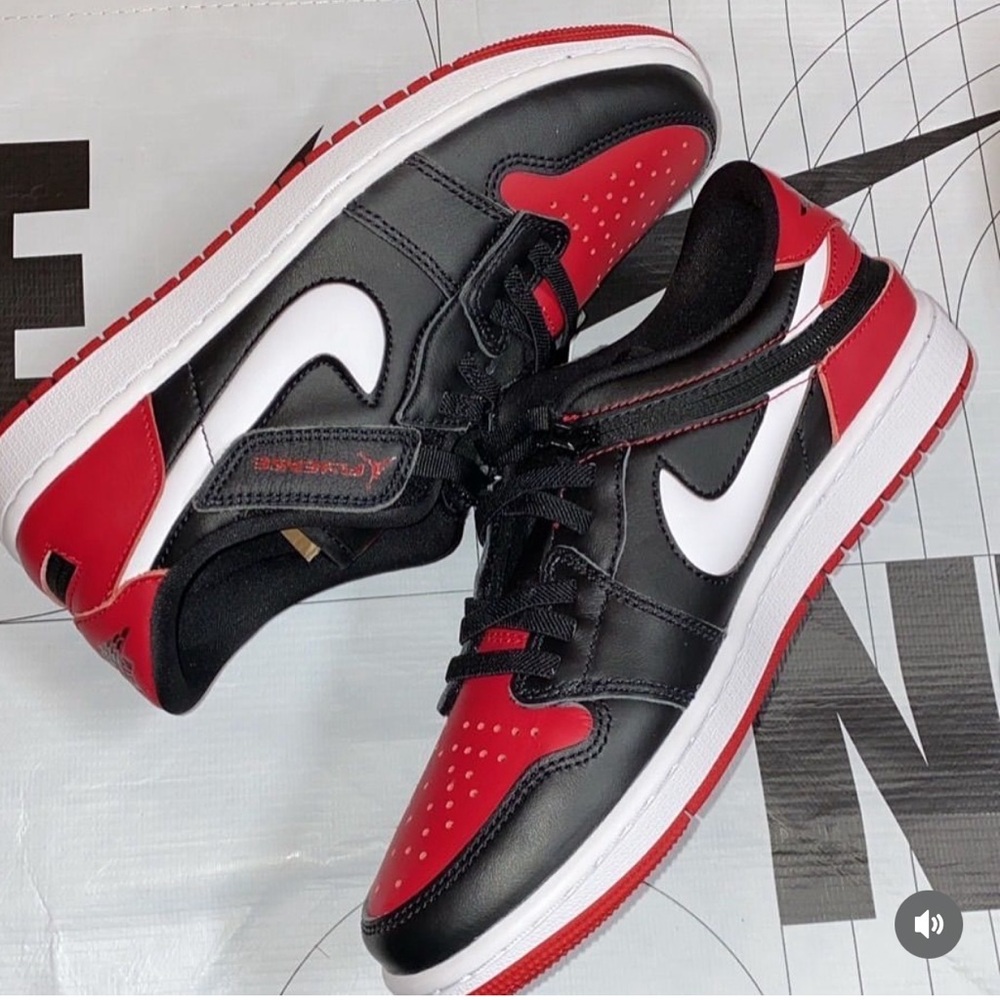 Nike Air Jordon big boys size 7 or women’s 8.5 Black, White & Red Sneakers